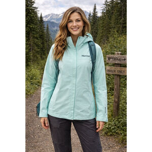 Marmot Jacket Women M GoreTex Hooded Gorpcore Hiking Outdoor Spring Mint Green